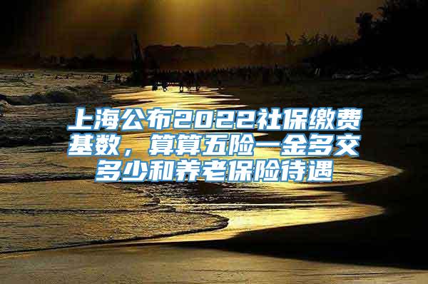 上海公布2022社保缴费基数，算算五险一金多交多少和养老保险待遇