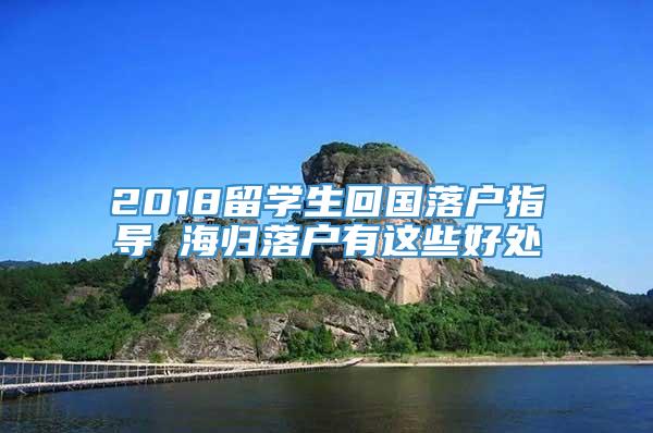 2018留学生回国落户指导 海归落户有这些好处