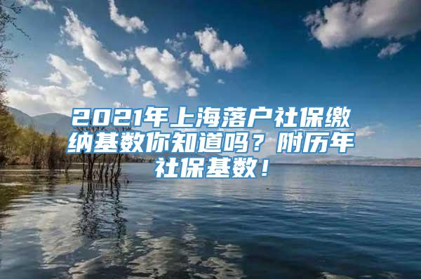 2021年上海落户社保缴纳基数你知道吗？附历年社保基数！