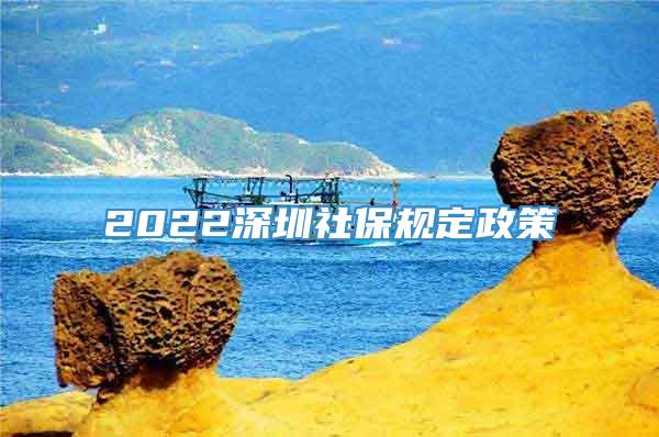 2022深圳社保规定政策