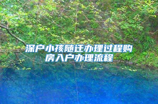 深户小孩随迁办理过程购房入户办理流程