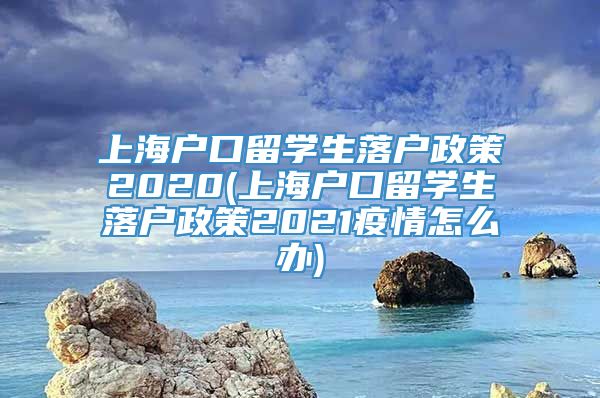 上海户口留学生落户政策2020(上海户口留学生落户政策2021疫情怎么办)