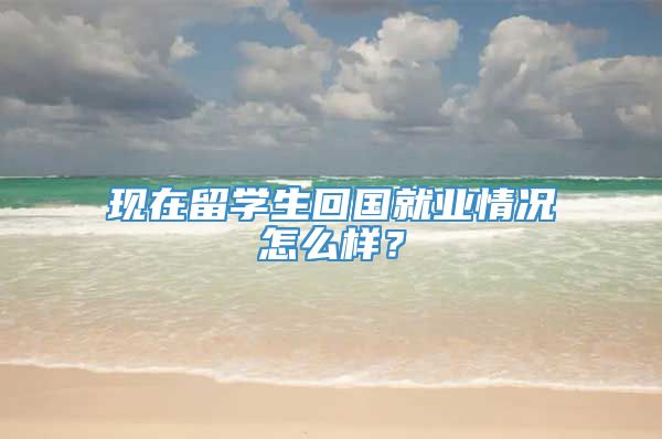 现在留学生回国就业情况怎么样？