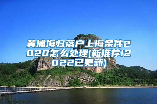 黄浦海归落户上海条件2020怎么处理(新推荐!2022已更新)