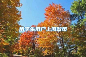 留学生落户上海政策