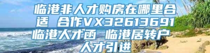 临港非人才购房在哪里合适 合作VX32613691临港人才函 临港居转户 人才引进