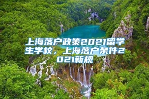 上海落户政策2021留学生学校，上海落户条件2021新规