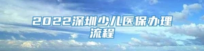 2022深圳少儿医保办理流程