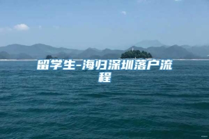 留学生-海归深圳落户流程