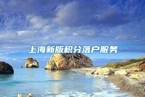 上海新版积分落户服务