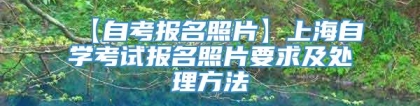 【自考报名照片】上海自学考试报名照片要求及处理方法