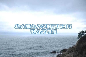 北大博士入学时间有3月份入学的吗