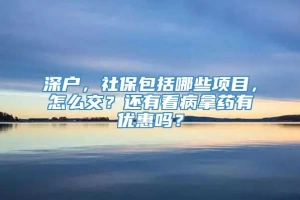 深户，社保包括哪些项目，怎么交？还有看病拿药有优惠吗？