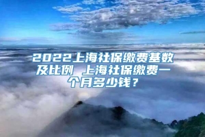 2022上海社保缴费基数及比例 上海社保缴费一个月多少钱？