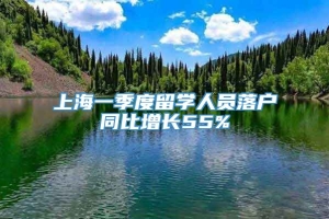 上海一季度留学人员落户同比增长55%