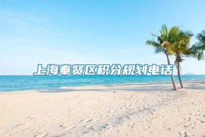 上海奉贤区积分规划电话