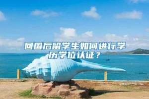 回国后留学生如何进行学历学位认证？