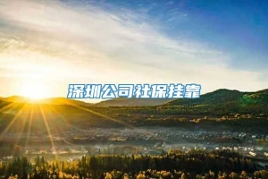 深圳公司社保挂靠