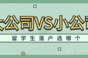 2022年留学生想要落户上海，入职大公司还是小公司？