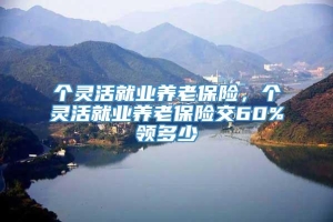 个灵活就业养老保险，个灵活就业养老保险交60%领多少