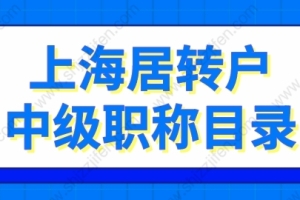 2022年上海居转户中级职称目录的问题1：职称和岗位不匹配可以通过预审吗？