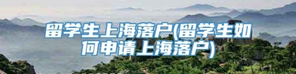 留学生上海落户(留学生如何申请上海落户)