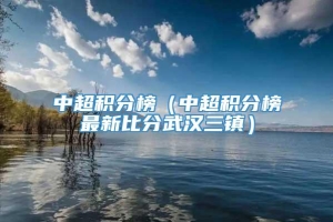 中超积分榜（中超积分榜最新比分武汉三镇）