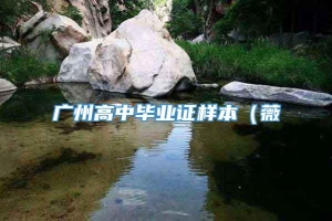 广州高中毕业证样本（薇