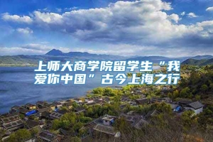 上师大商学院留学生“我爱你中国”古今上海之行