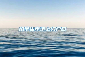 留学生申请上海户口