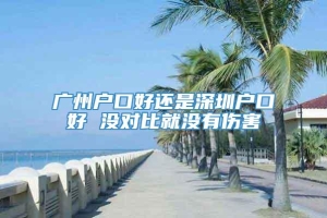 广州户口好还是深圳户口好 没对比就没有伤害