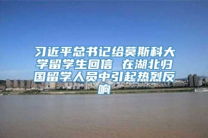 习近平总书记给莫斯科大学留学生回信 在湖北归国留学人员中引起热烈反响