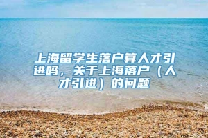 上海留学生落户算人才引进吗，关于上海落户（人才引进）的问题