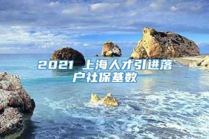 2021 上海人才引进落户社保基数