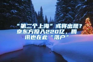 “第二个上海”或将出现？京东方投入220亿，腾讯也在此“落户”