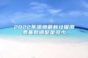 2022年深圳最新社保缴费基数调整是多少