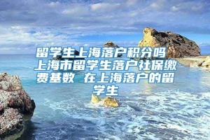 留学生上海落户积分吗 上海市留学生落户社保缴费基数 在上海落户的留学生