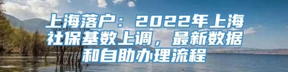 上海落户：2022年上海社保基数上调，最新数据和自助办理流程