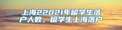 上海22021年留学生落户人数，留学生上海落户