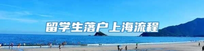 留学生落户上海流程