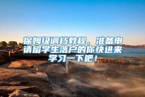 保姆级调档教程，准备申请留学生落户的你快进来学习一下吧！