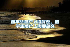 留学生落户上海时效，留学生落户上海要多久