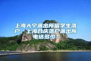 上海大宁派出所留学生落户，上海合庆落户派出所电话多少？