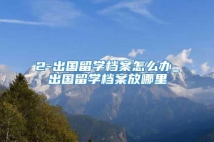 2-出国留学档案怎么办_出国留学档案放哪里