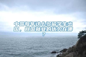 中国每年这么多留学生出国，回国就业的优势在哪？