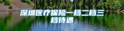 深圳医疗保险一档二档三档待遇