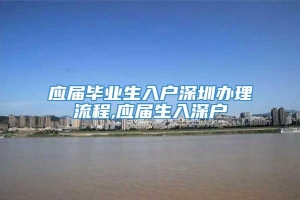 应届毕业生入户深圳办理流程,应届生入深户