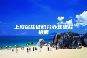 上海居住证积分办理流程指南