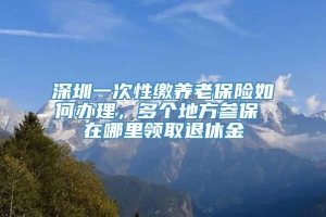 深圳一次性缴养老保险如何办理，多个地方参保 在哪里领取退休金