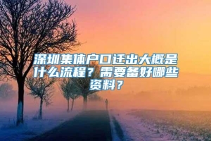 深圳集体户口迁出大概是什么流程？需要备好哪些资料？